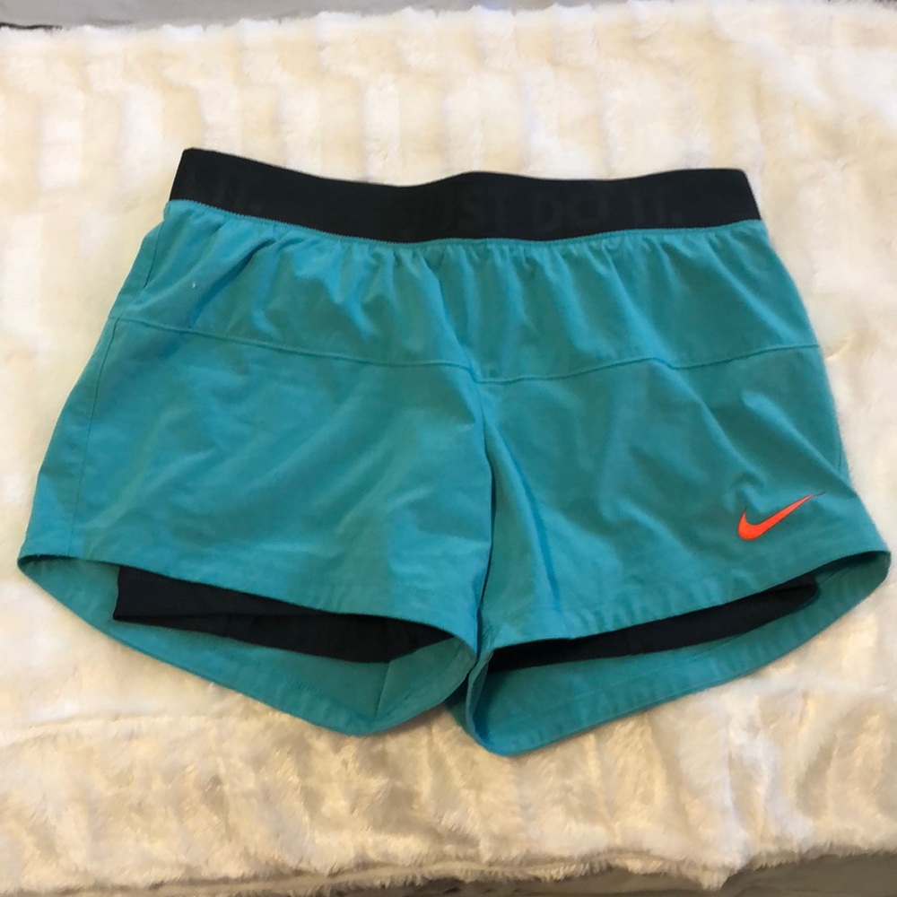 Nike shorts teal size small